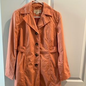 Michael Kors peach trench coat, size small